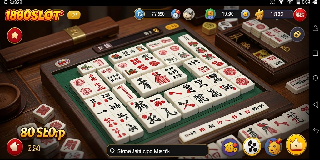Tampilan gameplay Mahjong yang menantang di 180SLOT.