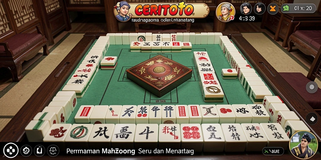 Tampilan menarik dari CERITOTO dengan gameplay Mahjong yang mengasyikkan.