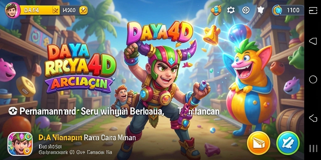 Tampilan gameplay seru dalam DAYA4D dengan tantangan menarik.