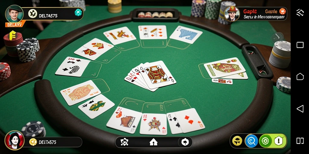 Tampilan gameplay seru dan grafis menarik dari DELTA575.