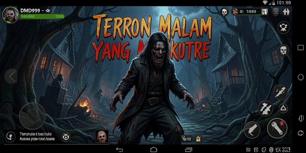 Tangkapan layar <strong>DMD999</strong> yang menunjukkan momen menegangkan di dalam permainan.