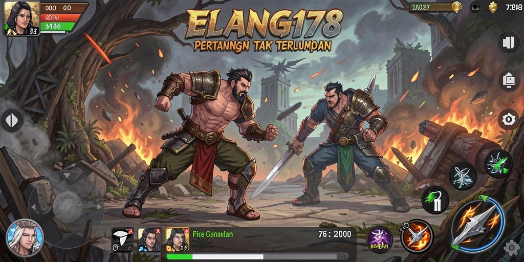 Tampilan gameplay ELANG178 yang mendebarkan dan penuh aksi.