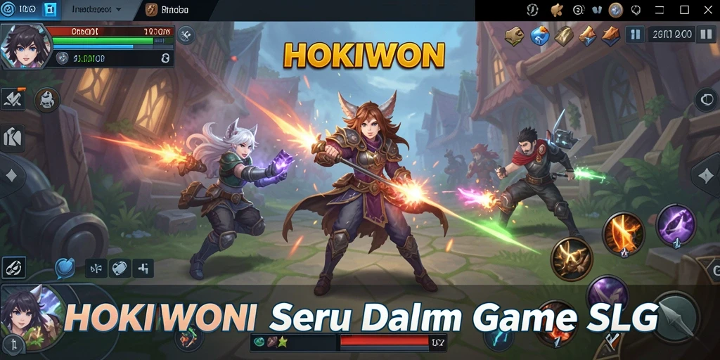 Tampilan gameplay menegangkan HOKIWON yang penuh aksi dan strategi.
