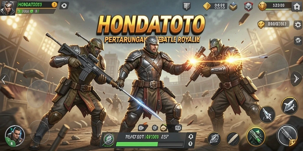 Tangkapan layar menampilkan momen mendebarkan dalam gameplay HONDATOTO.
