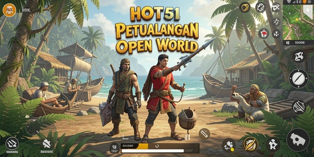 Gameplay HOT51 yang penuh petualangan di dunia terbuka.