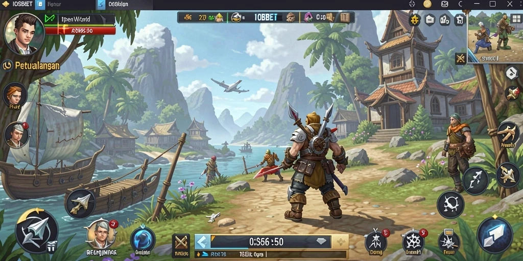 Gameplay seru dalam dunia terbuka yang luas.