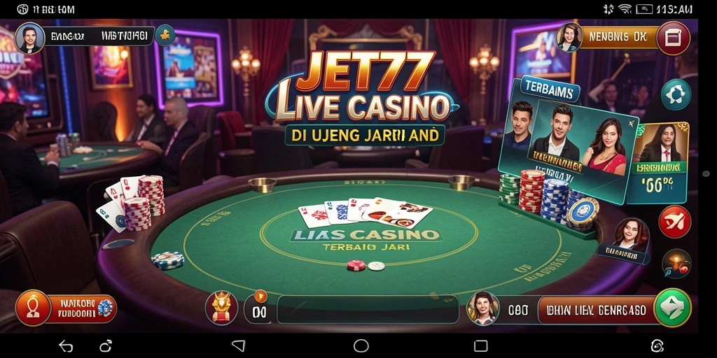 Tampilan gameplay menarik dari JET77 dengan dealer profesional.