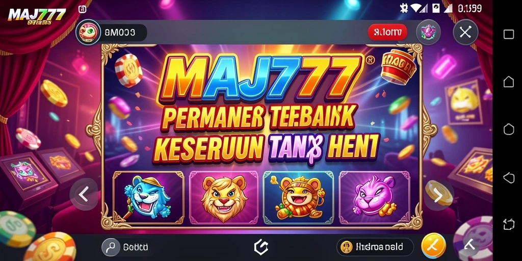 Tampilan screenshot MAJ777 menampilkan keseruan gameplay Slot.