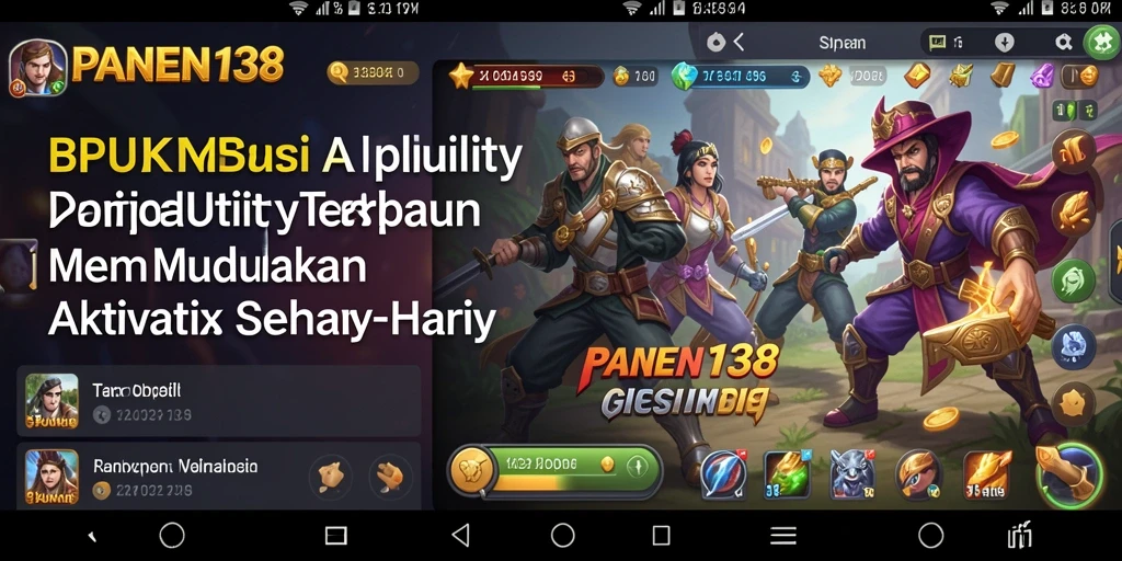 Tampilan antarmuka utama aplikasi PANEN138 yang sederhana dan efisien.