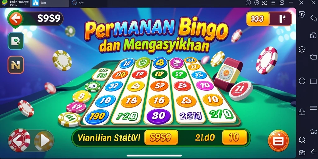Tampilan gameplay Bingo yang seru dan interaktif di S9S9.