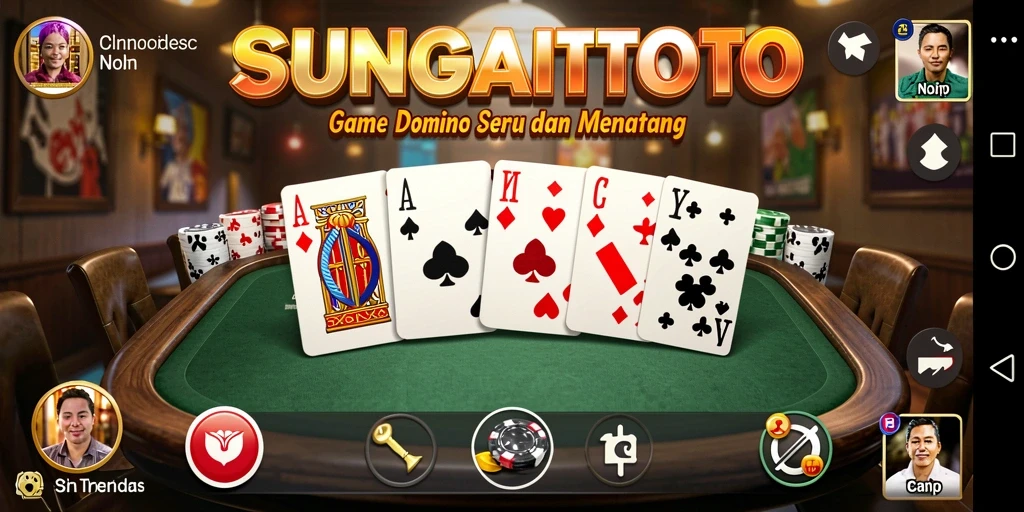 Tampilan menarik dari gameplay Domino di SUNGAITOTO.