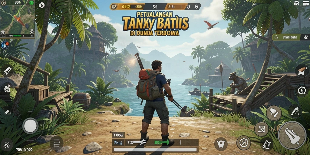 Tampilan mengesankan dari gameplay T9999 di dunia terbuka.