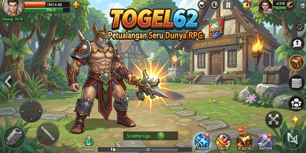 Tangkapan layar utama TOGEL62 menunjukkan pertempuran seru di dunia RPG.