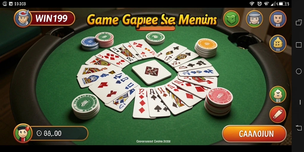 Tampilan gameplay Gaple yang mengasyikkan di WIN199.